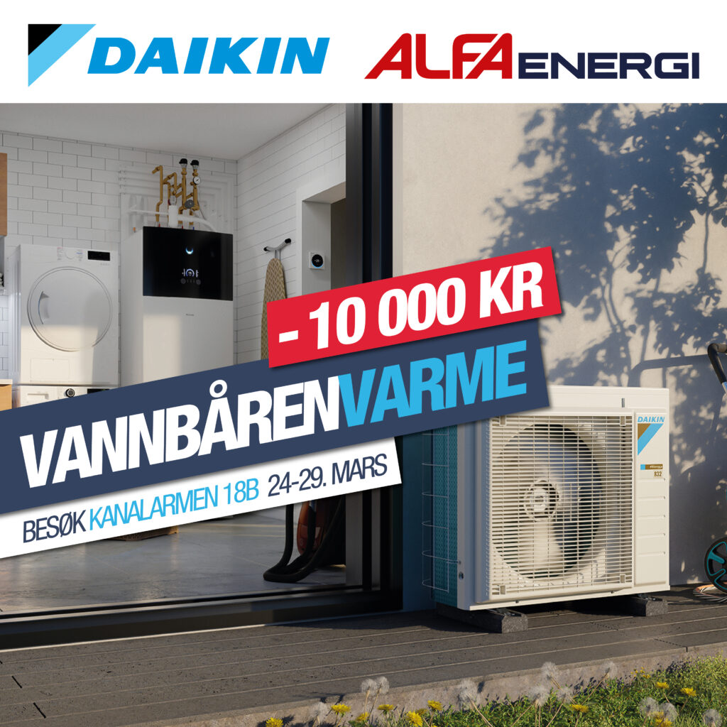 Vannbårne varmedager i Stavanger med Alfa Energi og Daikin